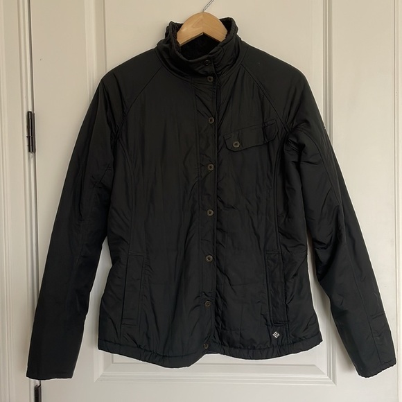 Columbia Women's Cozie Cutie Omni-Shield Softshell Snap Front Jacket Black L - Picture 2 of 7